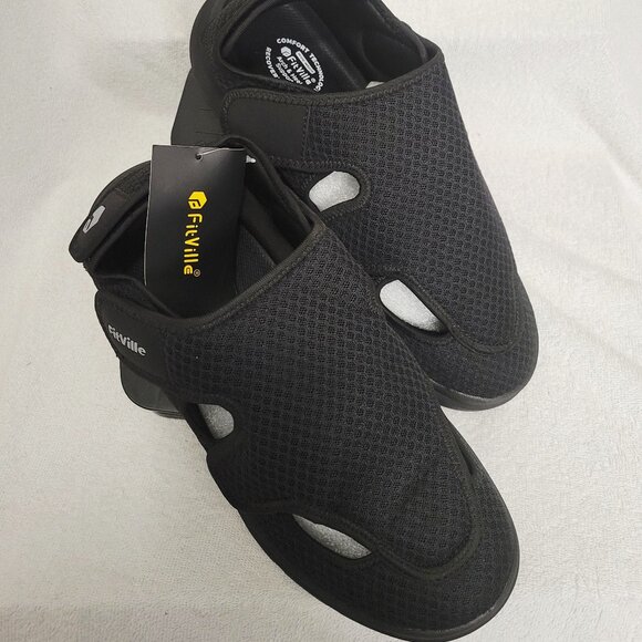 FitVille Mens "EasyTop V5" Recovery Sandal Shoes- Casual Walking- Size: 10W - Picture 4 of 17